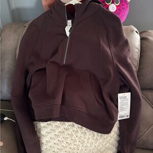 lululemon athletica Chocolate V-Neck Sweater